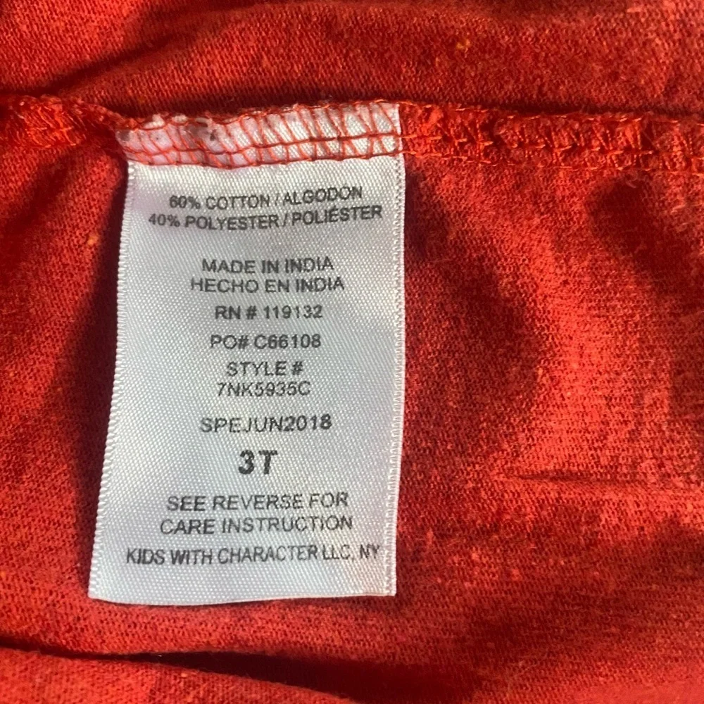 Paw Patrol Kids Red Long Sleeve Shirt size 3T